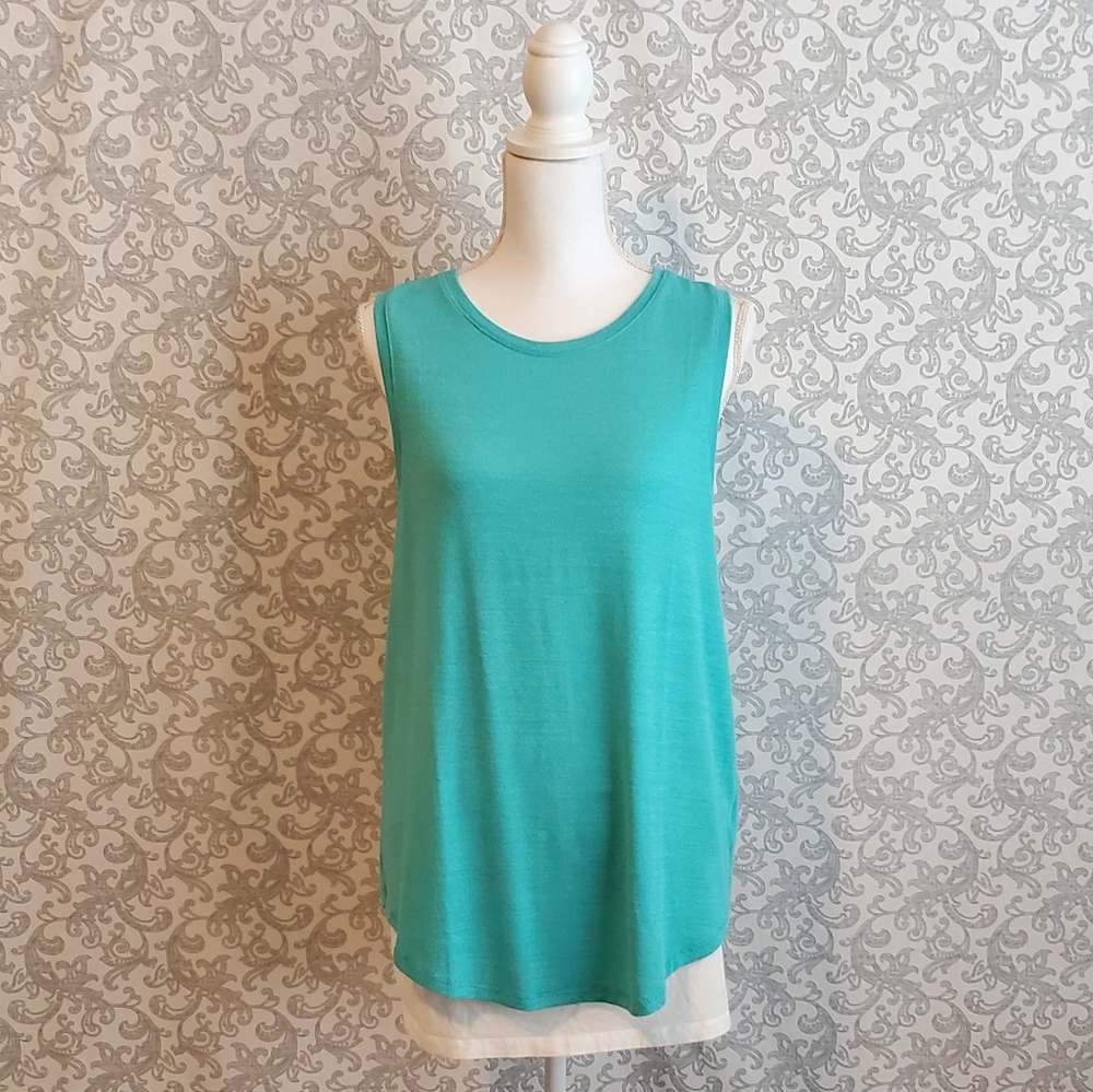 Bluish/Green Knit GAP Tank Top